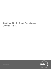 Dell OptiPlex 3046 Small Form Factor Owners Manual
