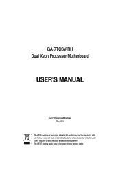 Gigabyte GA-7TCSV2 Manual