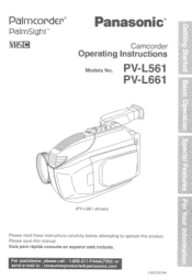 Panasonic PVL661 PVL561 User Guide