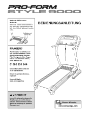 ProForm Style 9000 Treadmill German Manual