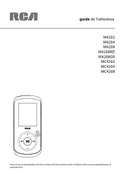RCA M4204 User Manual - M4204 (French)
