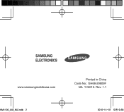 Samsung BHM1100NBAC User Manual (user Manual) (ver.1.1) (English, Spanish)