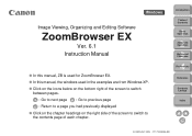 Canon EOS 30D ZoomBrowser EX 6.1 for Windows Instruction Manual
