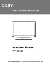 Coby TFTV1925 User Manual