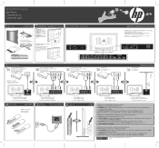 HP PL4260N HP Plasma HDTV - Setup Poster / Start Here Guide