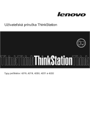 Lenovo ThinkStation E20 (Slovakian) User Guide