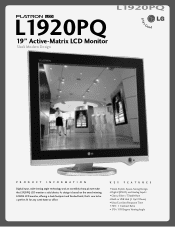 LG L1920PQ Brochure