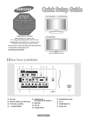 Samsung LN22B460 Quick Guide (easy Manual) (ver.1.0) (English)
