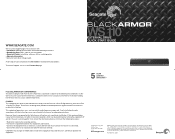 Seagate BlackArmor WS 110 Quick Start Guide