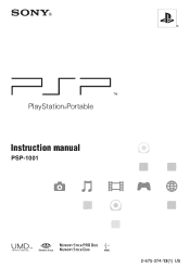 Sony PSP-1001K User Manual