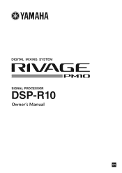Yamaha DSP-R10 DSP-R10 Owners Manual
