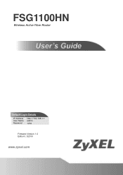 ZyXEL FSG1100HN User Guide