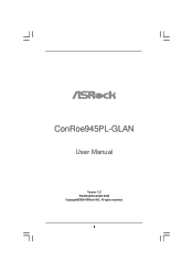ASRock ConRoe945PL-GLAN User Manual