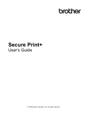 Brother International MFC-J6945DW Secure Print Users Guide
