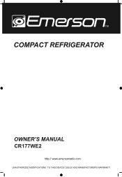 Emerson CR177WE2 Owners Manual