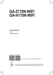 Gigabyte GA-Z170N-WIFI User Manual