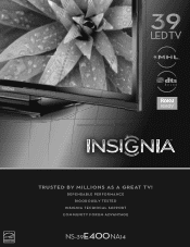 Insignia NS-39E400NA14 Information Brochure (English)