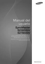 Samsung S27B550V User Manual Ver.1.0 (Spanish)