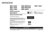 Kenwood KDC-162U User Manual