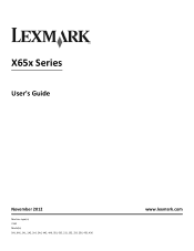 Lexmark 658de User Guide