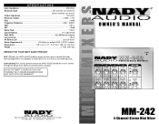 Nady MM-242 Manual