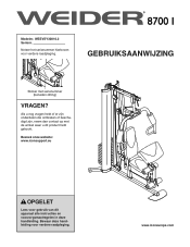 Weider 8700 I Dutch Manual