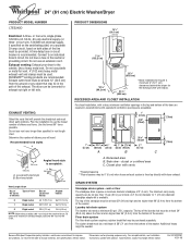 Whirlpool LTE5243DQ Dimension Guide