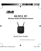 Asus 4G-N12 B1 QSG Quick Start Guide for Asia