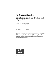 HP StorageWorks 2/140 CLI reference guide for directors and edge switches