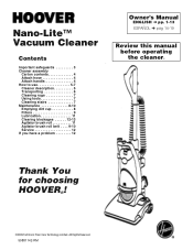 Hoover U24409RM Product Manual