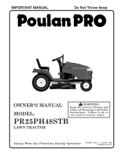 Poulan PR25PH48STB User Manual