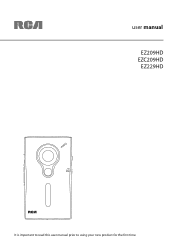 RCA EZ209HD User Manual - EZC209HD