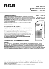 RCA VR4210GB Owner/User Manual French