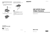Sony BRCH700 Operating Instructions