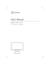 Westinghouse LCM17W7 User Manual