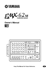 Yamaha EMX62M Owner's Manual