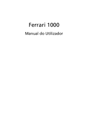 Acer Ferrari 1000 Ferrari 1000 User's Guide PT