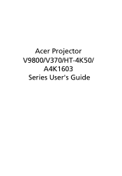 Acer V9800 User Guide