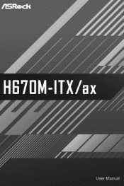 ASRock H670M-ITX/ax User Manual