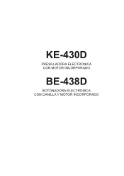 Brother International KE-430D Instruction Manual - Spanish