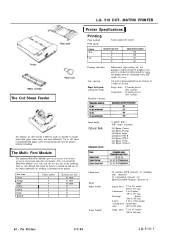 Epson LQ-510 Product Information Guide