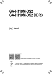 Gigabyte GA-H110M-DS2 DDR3 User Manual
