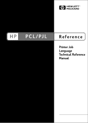 HP C7052A HP PCL/PJL reference - Printer Job Language Technical Reference Manual