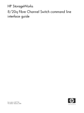 HP StorageWorks 8/20q HP StorageWorks 8/20q Fibre Channel Switch command line interface guide (5697-7198, February 2008)