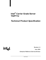 Intel TIGPT1U Product Specification