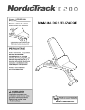 NordicTrack E200 Bench Portuguese Manual