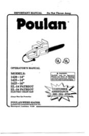 Poulan 1420 User Manual