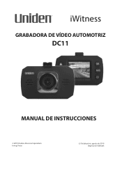 Uniden DC11 Spanish Owner Manual