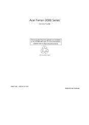 Acer Ferrari 3000 Ferrari 3000 Service Guide