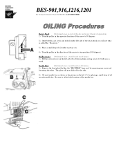 Brother International BE-1201B-AC Oiling Procedures - English